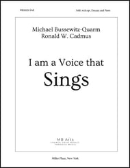 I Am a Voice That Sings SAB choral sheet music cover Thumbnail